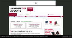 Desktop Screenshot of annuaire-des-avocats.net