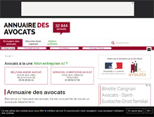 Tablet Screenshot of annuaire-des-avocats.net